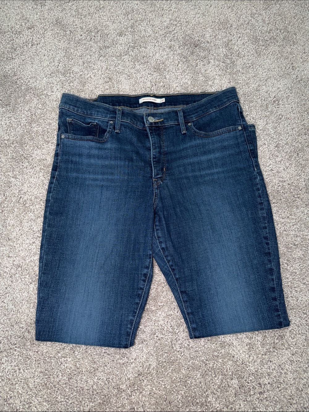 Levi's Dark Indigo Ankle Crop Jeans